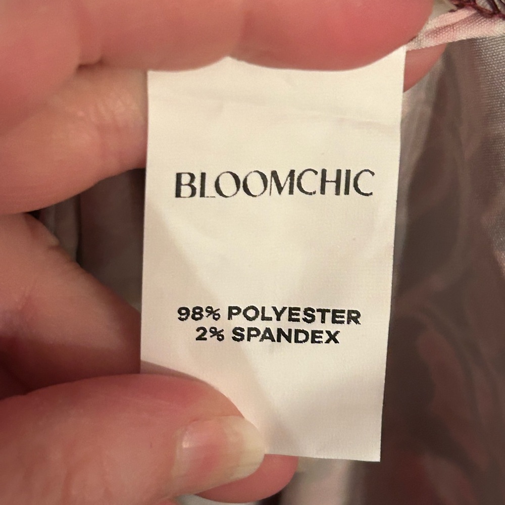 NWT BloomChic 28 boho Burgundy Dress - Picture 5 of 5
